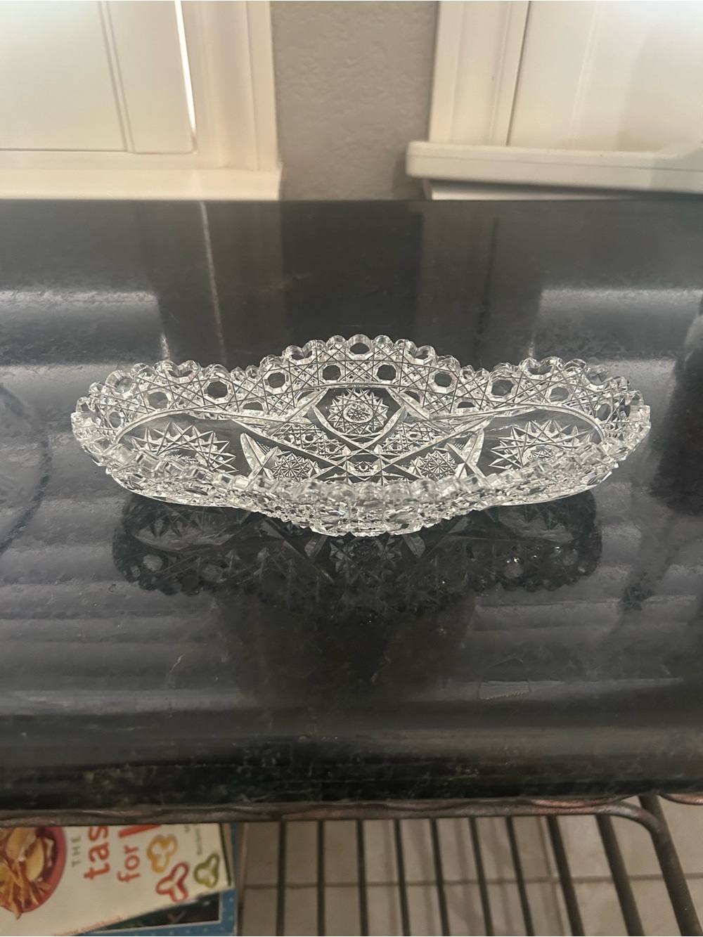Clear Glass crystal Decorative small serving dish